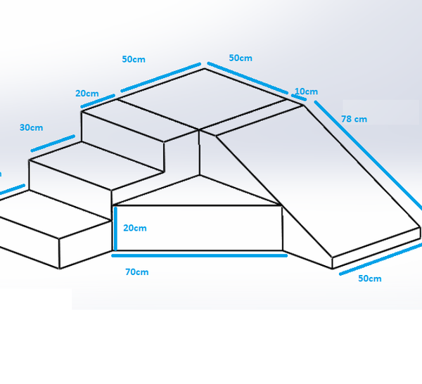 Byggbar rosa rutschkana till barnrummet