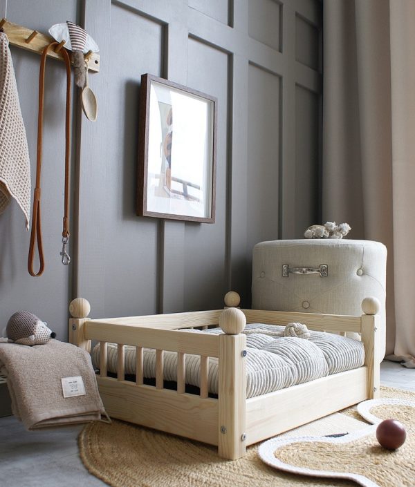 Hundbädd/hundsäng Taco Natur (M)