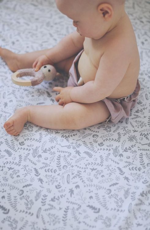 Snuttefilt muslin-bambu, botanic & pink, Pink No More - 2-pack - Bild 3