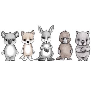 Australienvänner väggklistermärken, Stickstay