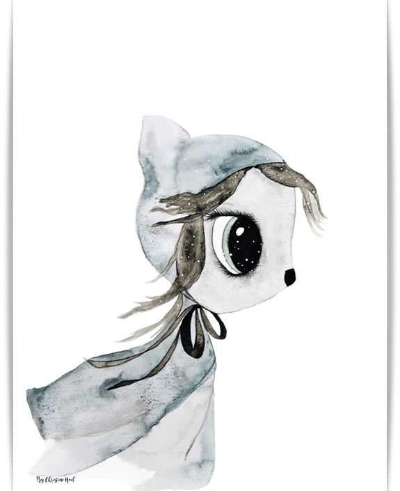 Poster Misty A3, By Christine Hoel, Tavla till barnrummet