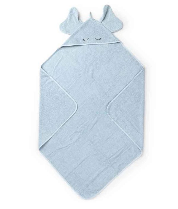 Liewood handuk med huva, Augusta Elefant Baby Blue