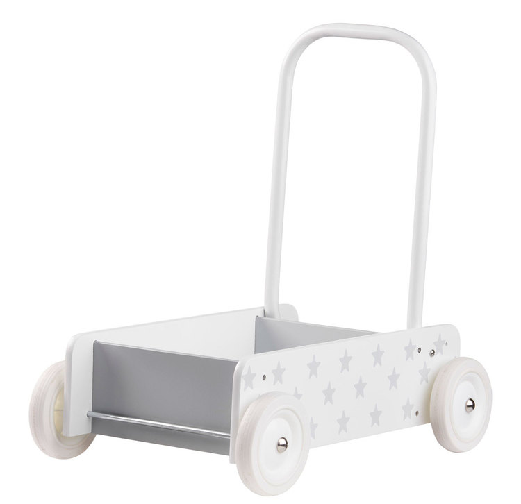 Kid?s Concept, Lära gå vagn, star vit/grå