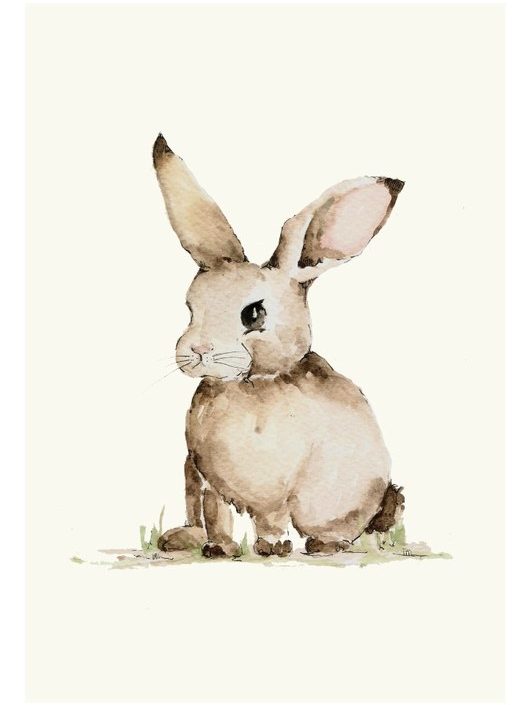 Poster liten kanin, poster till barnrummet