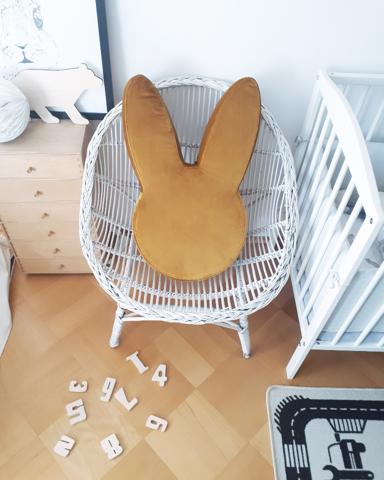 Sittpuff Senapsgul Kanin till barnrummet, Babam - Bild 3