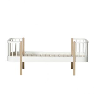 Oliver Furniture, juniorsäng vit/ek