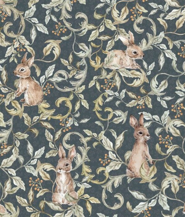 Dekornik, tapet Rabbits Groove Dark