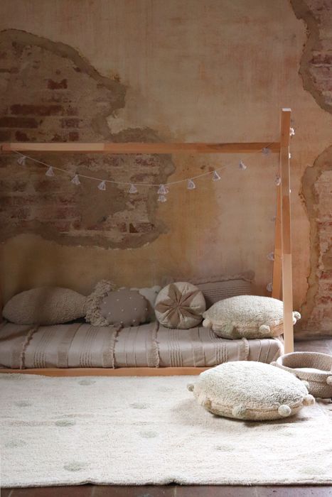 Lorena Canals, Hippie dots olive, matta till barnrummet - Bild 4