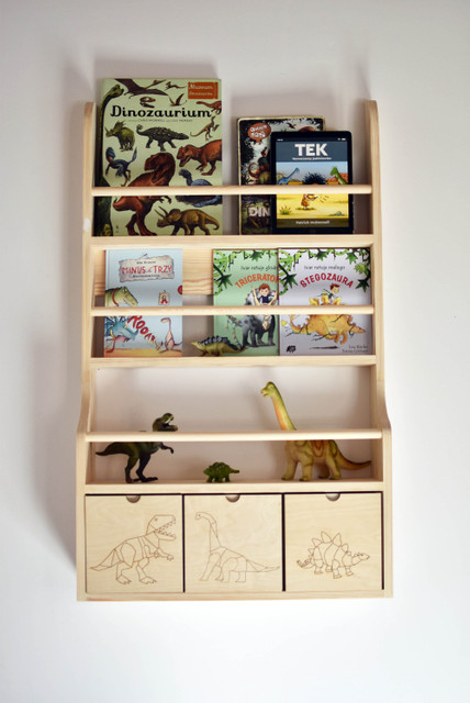 Vägghylla Dino med tre lådor, Cameleon - Bild 6