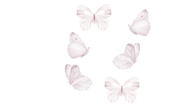 That`s Mine, White Butterflies, väggklistermärken