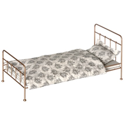 Maileg, vintage säng , medium gold
