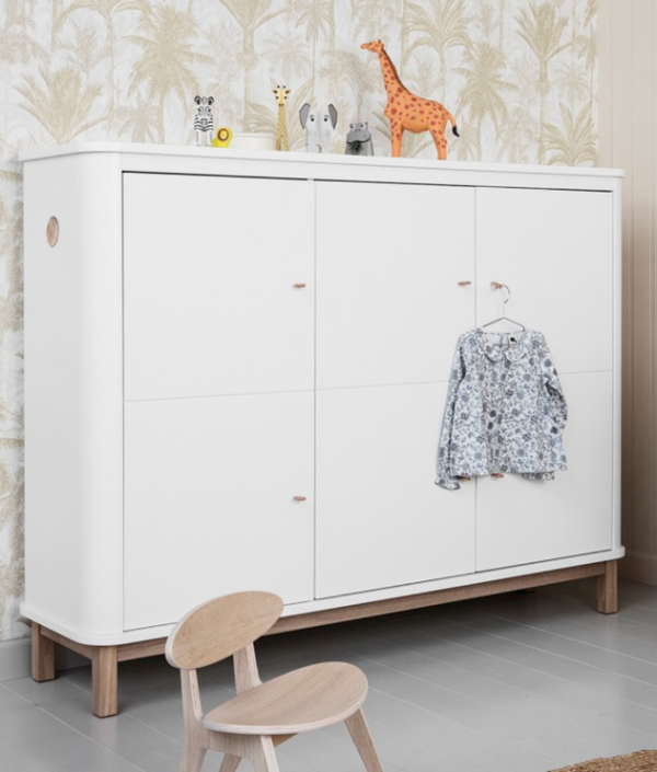 Oliver Furniture, skåp, vit/ek