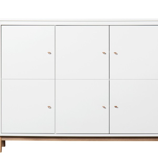 Oliver Furniture, skåp, vit/ek