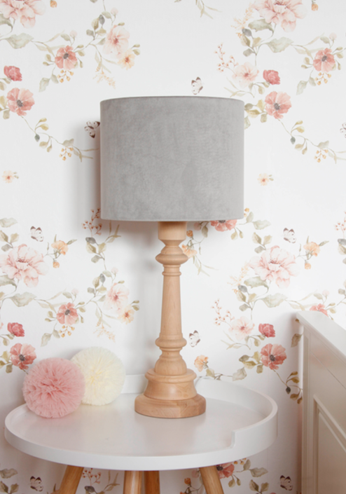 Lamps&Company, Bordslampa till barnrummet,  grå sammet