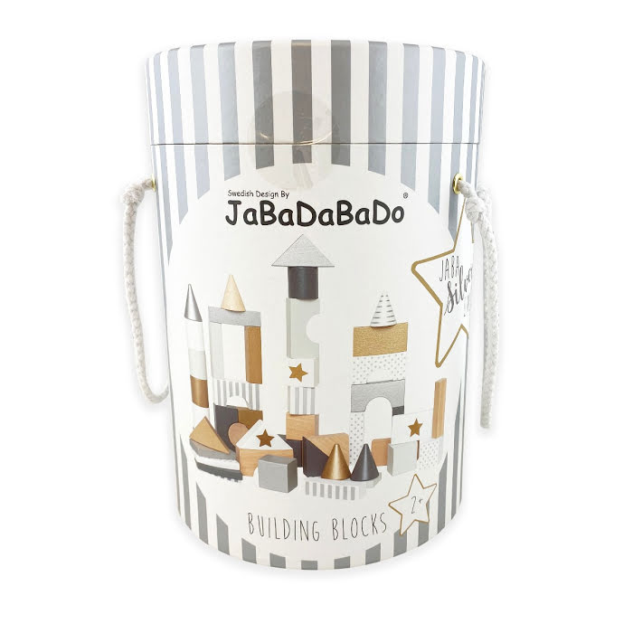 JaBaDaBaDo, träklossar byggklossar silver - Bild 2