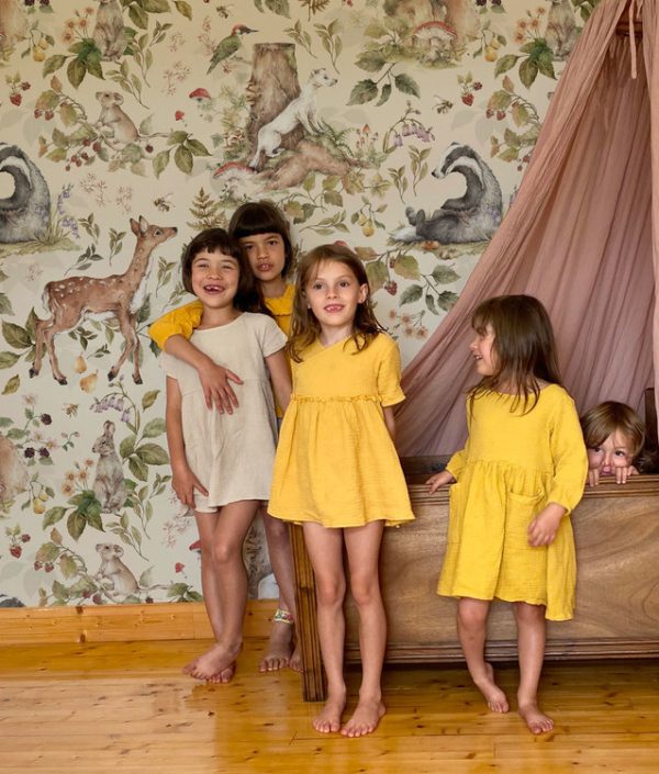 Dekornik, tapet Cute Forest Animals, light