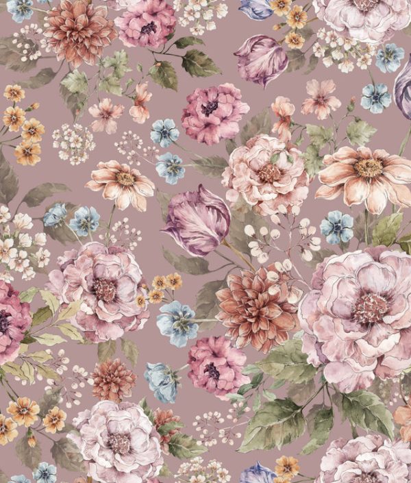 Dekornik, tapet Bouquet of Flowers- lilac