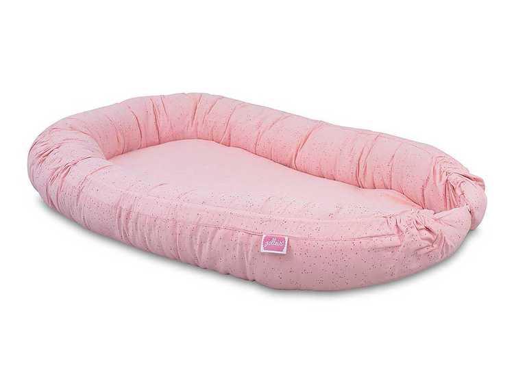 Jollein, babynest mini dots blush pink