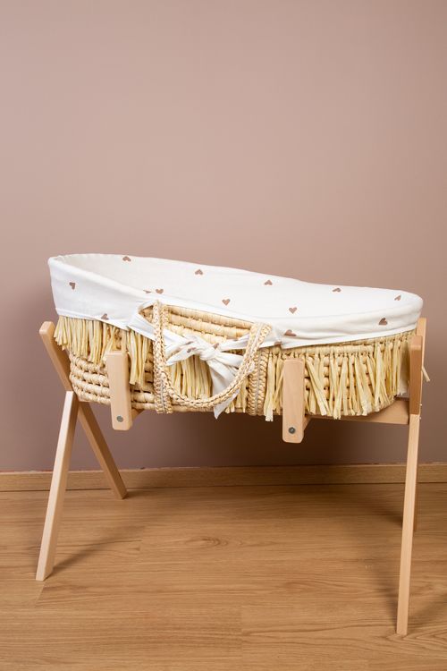 Childhome, Moseskorg boho med madrass och överdrag- HEARTS - Bild 5