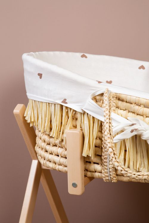 Childhome, Moseskorg boho med madrass och överdrag- HEARTS - Bild 6