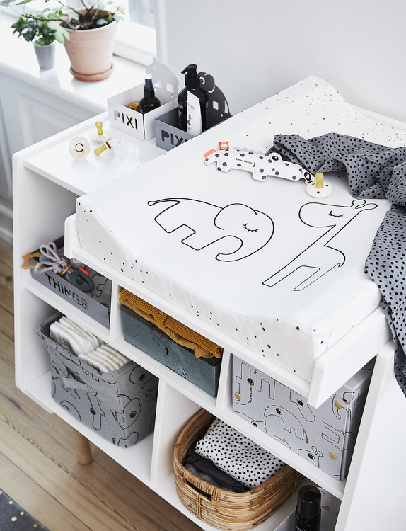 Done By Deer, skötbädd, Dreamy Dots White - Bild 2