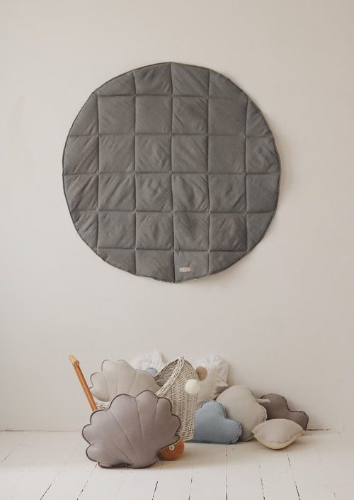 Moi Mili, linne lekmatta, gray linen