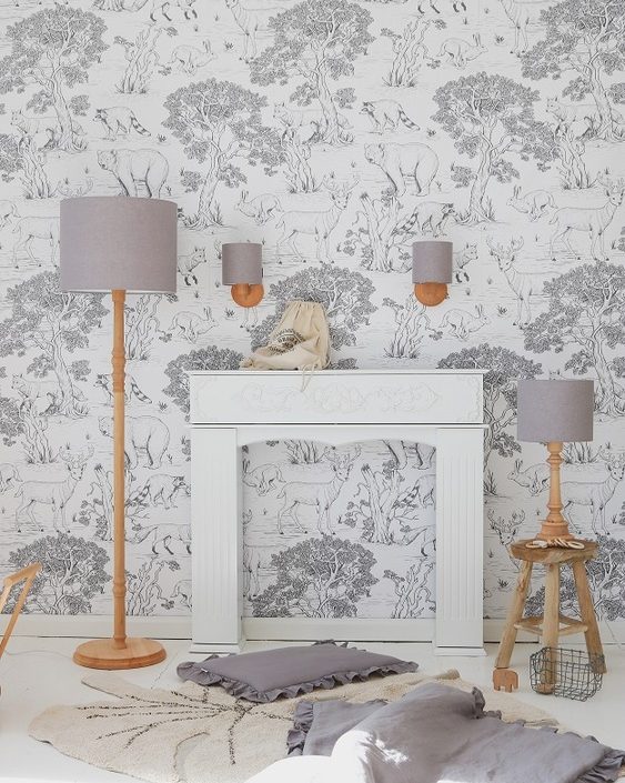 Lamps&Company, Vägglampa grå linne