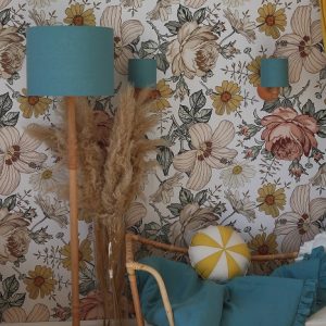 Lamps&Company, Golvlampa blå linne