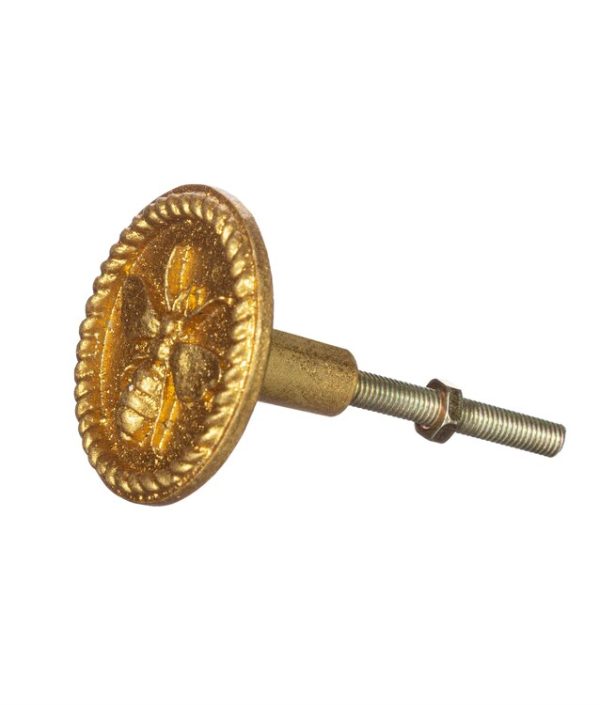 Sass & Belle, rund knopp guld bi