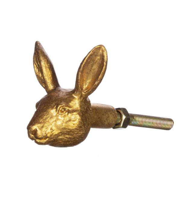 Sass & Belle, knopp guld kaninhuvud