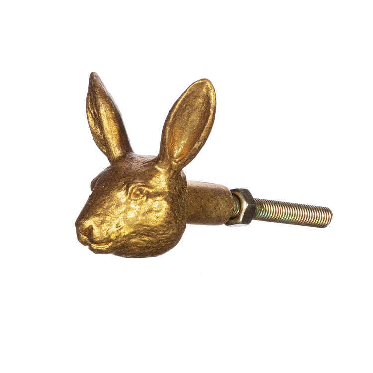 Sass & Belle, knopp guld kaninhuvud - Bild 2