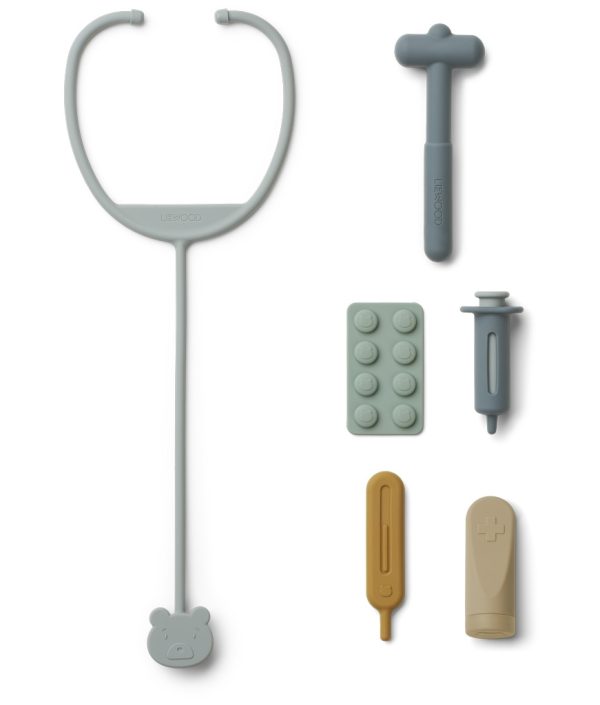 Liewood, doktorsset i silikon, Lennart Blue multi mix