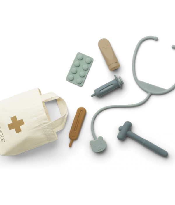 Liewood, doktorsset i silikon, Lennart Blue multi mix