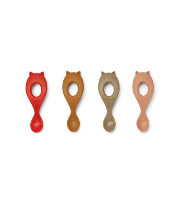 Liewood, Liva silikon sked 4-pack, Multi mix