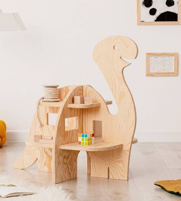 Babylove, golvbokhylla till barnrummet, Dino