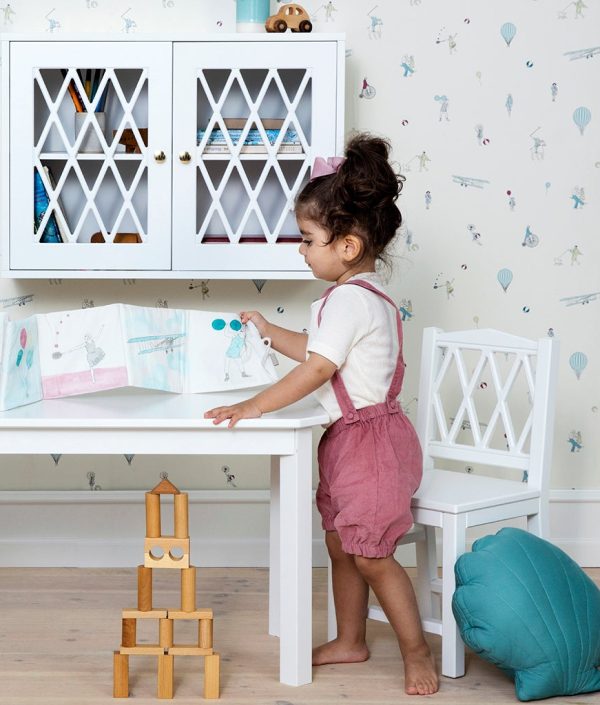 Cam Cam, Harlequin barnstol, vit