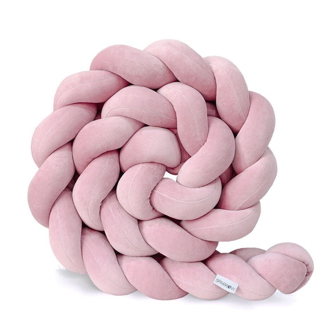 Spjälsängsskydd flätad - Dusty Pink