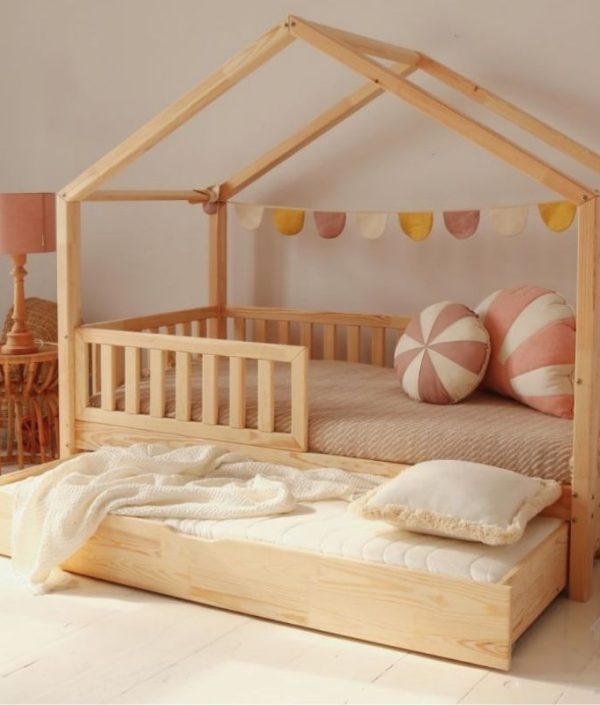 Hussäng Karla natur 90x190 cm med extra säng