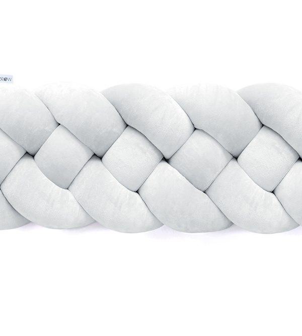 Spjälsängsskydd flätad, Light Grey