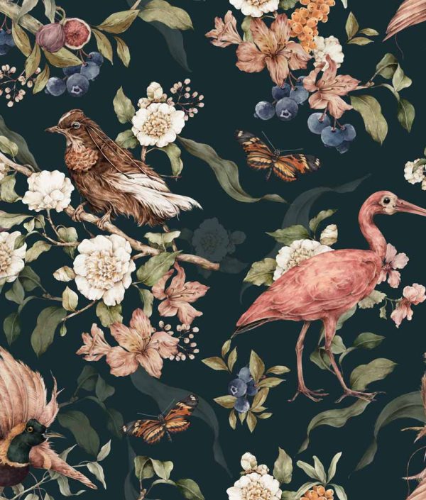 Dekornik, tapet Tropical Birds Paradise