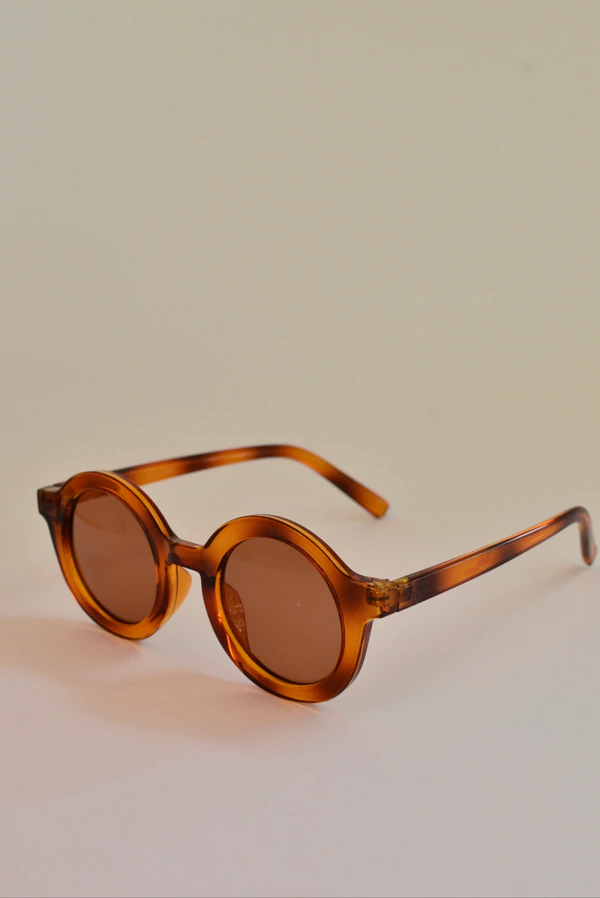 BabyMocs, solglasögon för barn, Signature Round Amber