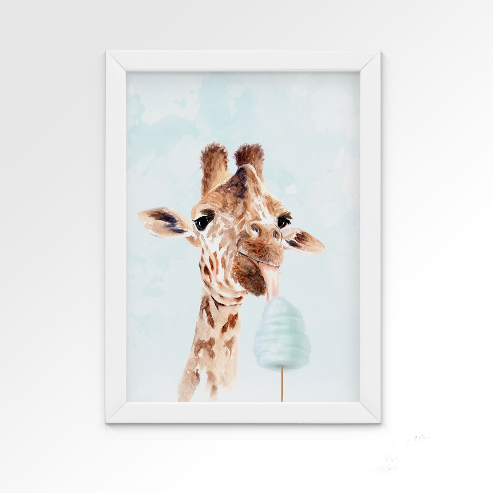 Dekorillo, poster till barnrummet, Giraff mint - Bild 2