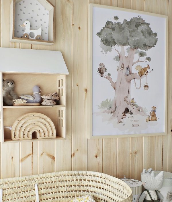 Dekorillo, poster till barnrummet 3-pack, Forest city