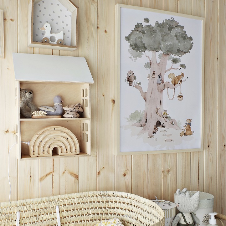 Dekorillo, poster till barnrummet 3-pack, Forest city