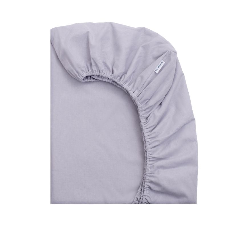 Babylove, Grå dra-på-lakan 80x160 till juniorsäng/barnsäng