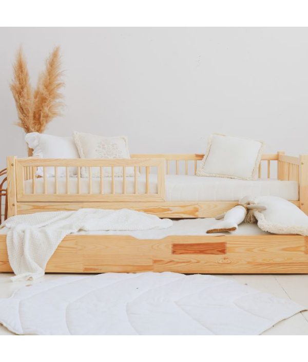 Barnsäng Alex med stödbräda och förvaringslåda