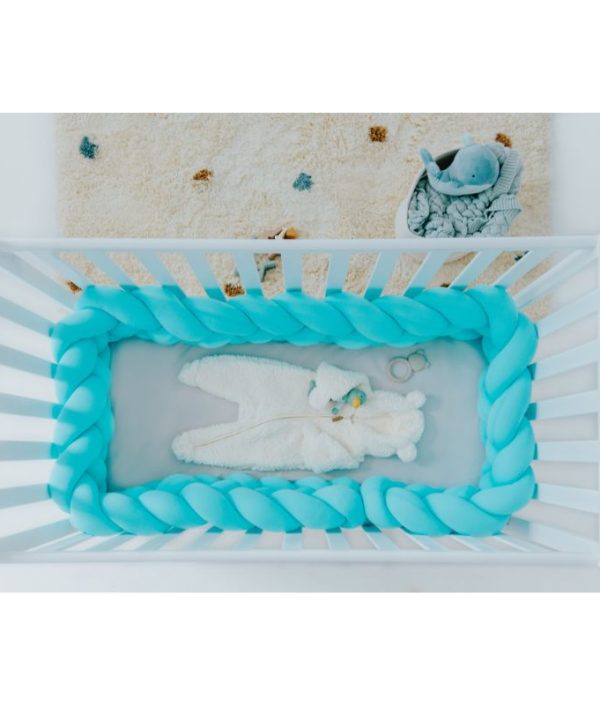 Babylove, Spjälsängsskydd knutkudde, turkos