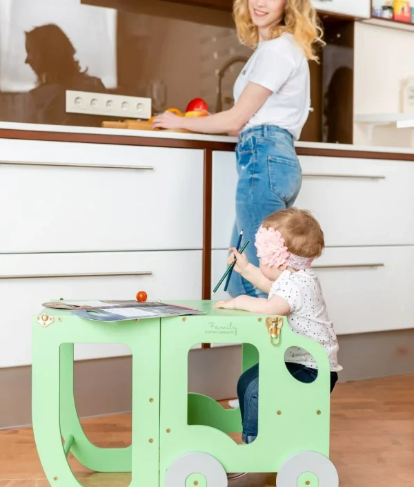 Byggbar kökspall bil, mint