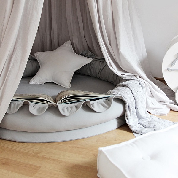 Cotton&Sweets, ljusgrå junior nest basic