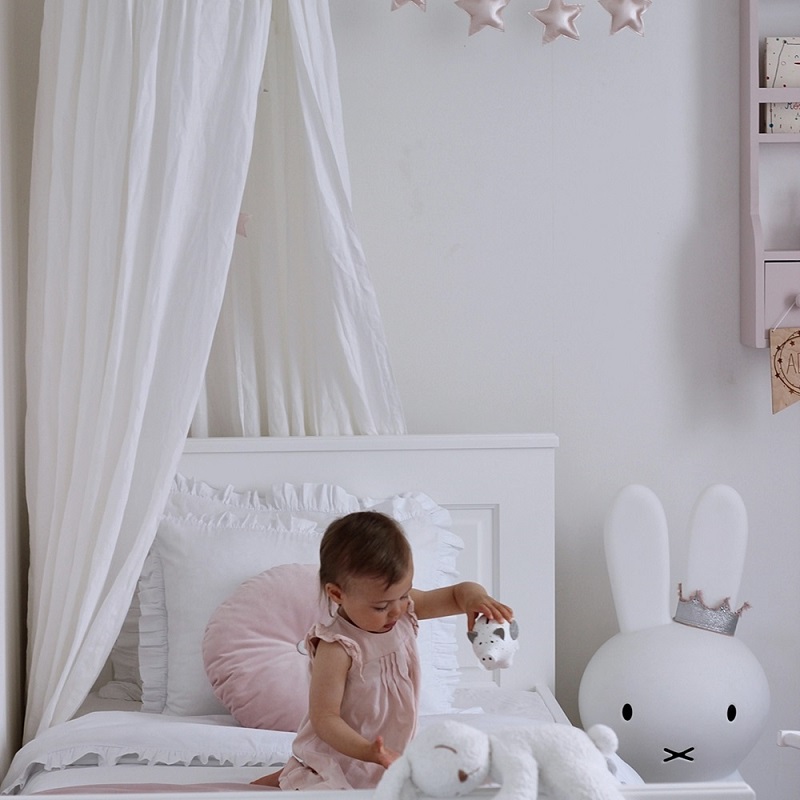 Vit sänghimmel i bomull till barnrummet, Cotton & Sweets - Bild 2